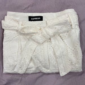 COPY - Express high rise eyelet shorts